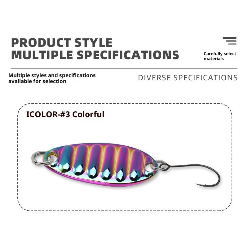 Sequins Colorful Light Sea Water Offset With Feather Hook