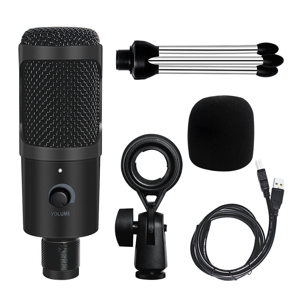 Wired Recording Live Stream Microphone Mobile Phone For Desktop Computer