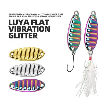 Sequins Colorful Light Sea Water Offset With Feather Hook