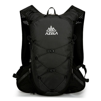 AZELA Grid Pattern Lightweight Hiking Backpack, Breathable Mesh Outdoor Sports Backpack For Trail Running, Camping, Travel
