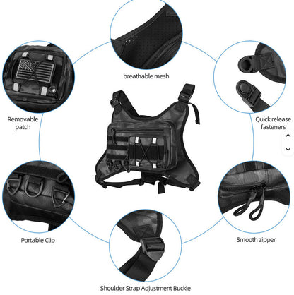 Casual Personality Men's Vest Sports Chest Bag