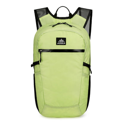 AZELA Lightweight Lime Green Backpack, Outdoor Travel Daypack With Multiple Pockets, Breathable Mesh Straps, Durable Casual Backpack For Men Women Hiking & Daily Use