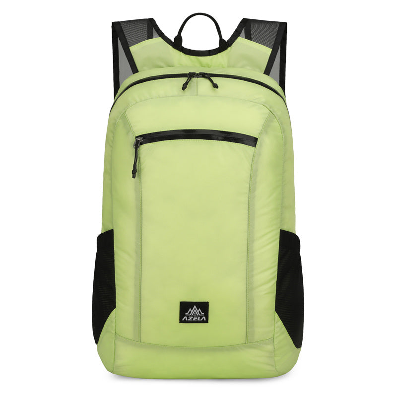 AZELA Lightweight Hiking Backpack, White Outdoor Travel Daypack With Multiple Pockets, Breathable Mesh Straps, Durable Casual Backpack For Men Women Camping Trekking