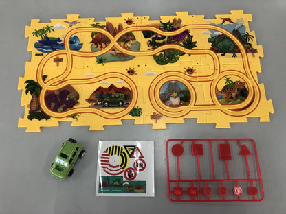 Electric Railroad Puzzle Toy Set