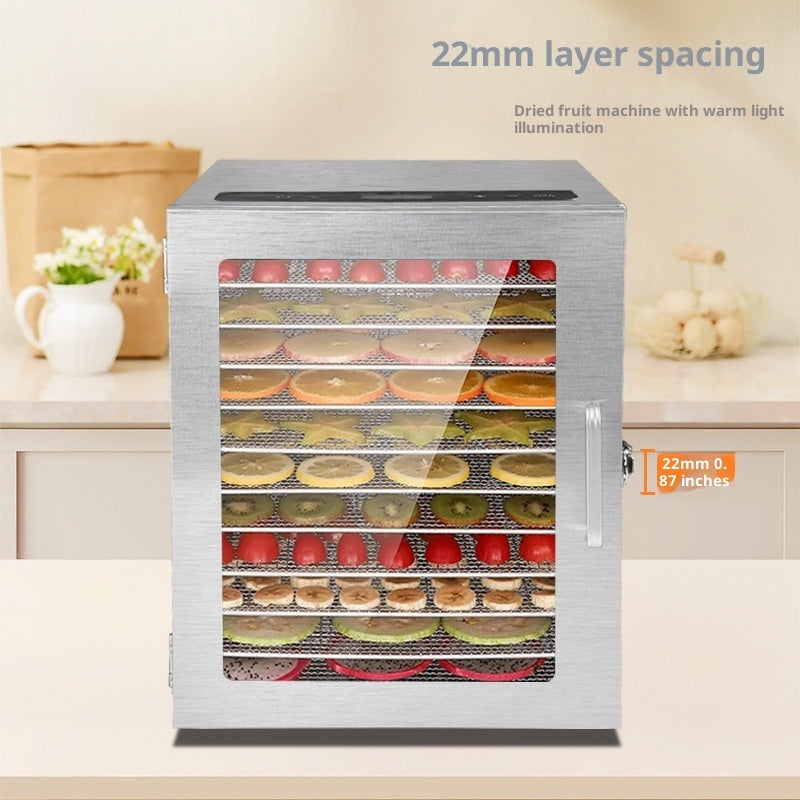 Portable Home 12 Layer Stainless Steel Fruit Dryer 1000W