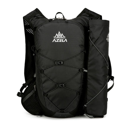 AZELA Grid Pattern Lightweight Hiking Backpack, Breathable Mesh Outdoor Sports Backpack For Trail Running, Camping, Travel