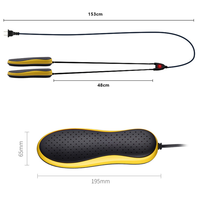 LUCOG Portable Electric Shoe Dryer 220V 20W Deodorization Sterilization