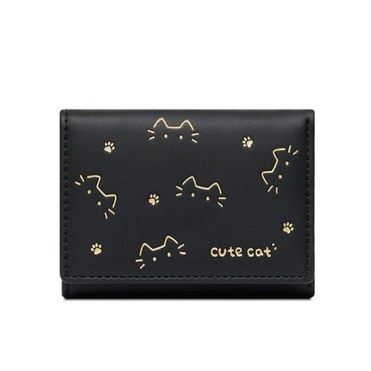 New Short Folding Small Wallet Women's Niche
