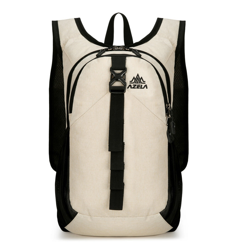 AZELA Lightweight Purple Casual Backpack, Multi-Compartment Daypack With Breathable Mesh For Daily Use, Travel, Commuting