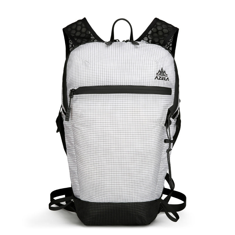 AZELA Grid Pattern Lightweight Hiking Backpack, Breathable Mesh Outdoor Backpack For Trekking, Camping, Travel, Sports