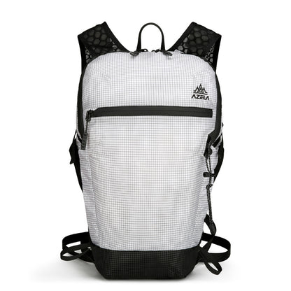 AZELA Grid Pattern Lightweight Hiking Backpack, Breathable Mesh Outdoor Backpack For Trekking, Camping, Travel, Sports