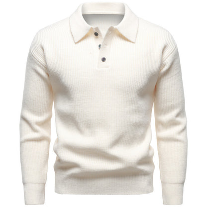 Men's British Fashion Polo Collar Sweater