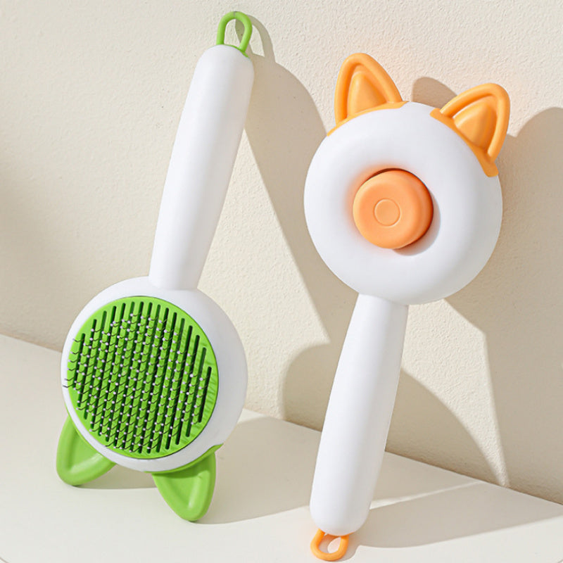Self-Cleaning Pet Grooming Brush