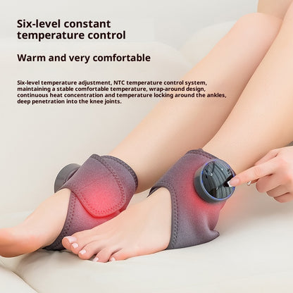 Multifunctional Electric Heating Wrist Ankle Warm Hot Compress Vibration Massager