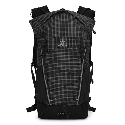 AZELA 22L Outdoor Hiking Backpack, Lightweight Grid Pattern Trekking Daypack, Ergonomic Design Camping Backpack For Travel & Adventure