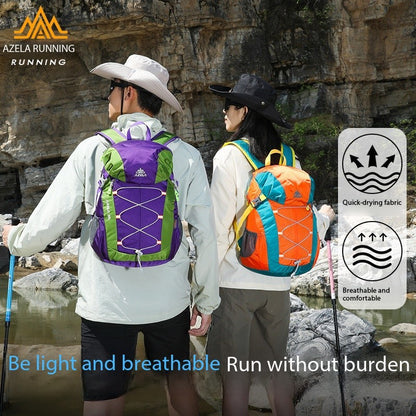 AZELA 20L Color Block Hiking Backpack, Lightweight Durable Outdoor Backpack For Camping, Travel, Trekking, Daily Use
