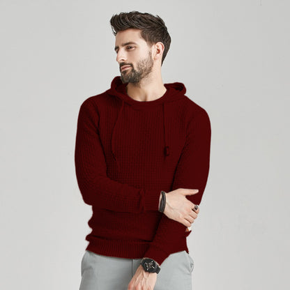 Autumn And Winter New Men's Brocade Sweater Long-sleeved Hoodie