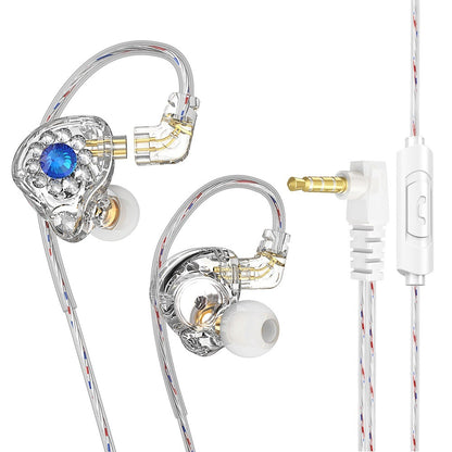 Private Model Q3Pro Wired In-ear Music Headset Plug Diamond-embedded Singing Anchor