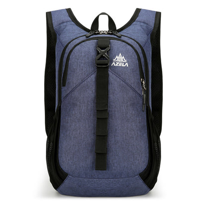 AZELA Lightweight Purple Casual Backpack, Multi-Compartment Daypack With Breathable Mesh For Daily Use, Travel, Commuting