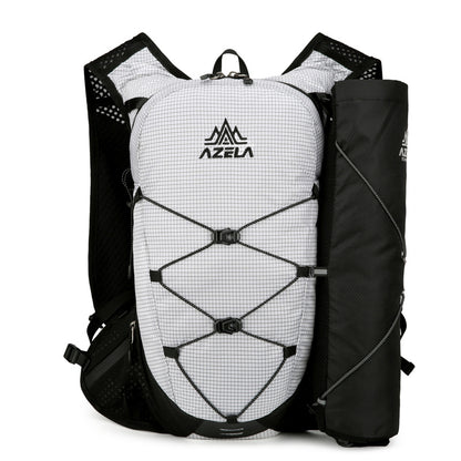 AZELA Grid Pattern Lightweight Hiking Backpack, Breathable Mesh Outdoor Sports Backpack For Trail Running, Camping, Travel