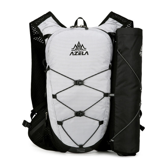 AZELA Grid Pattern Lightweight Hiking Backpack, Breathable Mesh Outdoor Sports Backpack For Trail Running, Camping, Travel