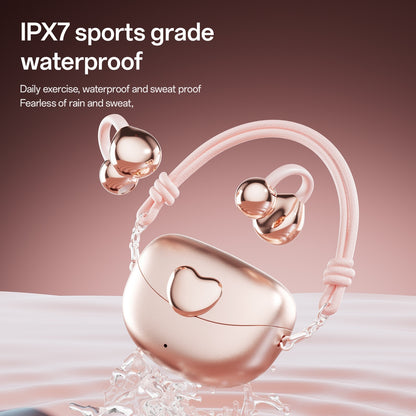 Love Portable Lanyard Clip Ear Wireless Bluetooth Headset