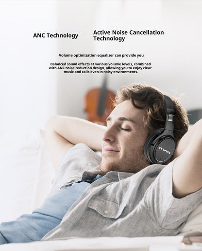 Active Noise Reduction ANC Bluetooth Headset