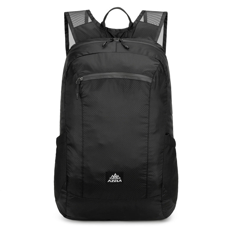 AZELA Lightweight Hiking Backpack, White Outdoor Travel Daypack With Multiple Pockets, Breathable Mesh Straps, Durable Casual Backpack For Men Women Camping Trekking