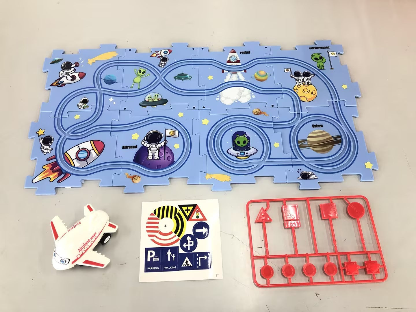 Electric Railroad Puzzle Toy Set