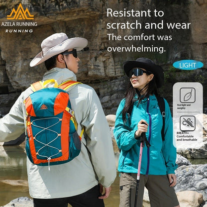 AZELA 20L Color Block Hiking Backpack, Lightweight Durable Outdoor Backpack For Camping, Travel, Trekking, Daily Use