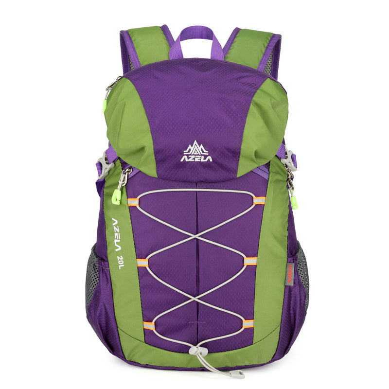 AZELA 20L Color Block Hiking Backpack, Lightweight Durable Outdoor Backpack For Camping, Travel, Trekking, Daily Use