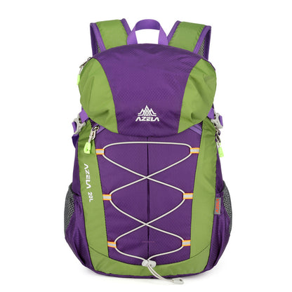 AZELA 20L Color Block Hiking Backpack, Lightweight Durable Outdoor Backpack For Camping, Travel, Trekking, Daily Use
