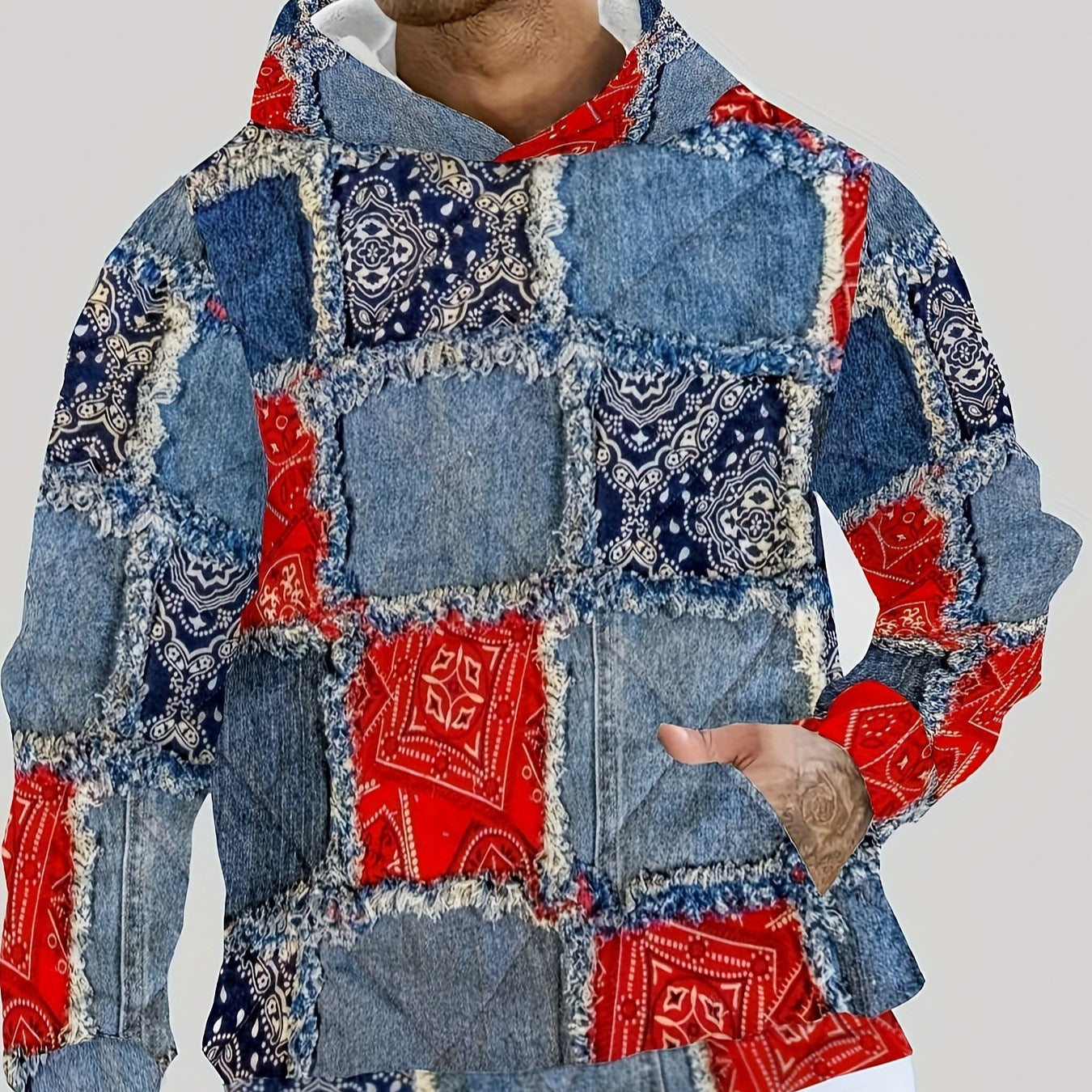 Mens Casual Stylish Versatile Hooded Sweatshirt